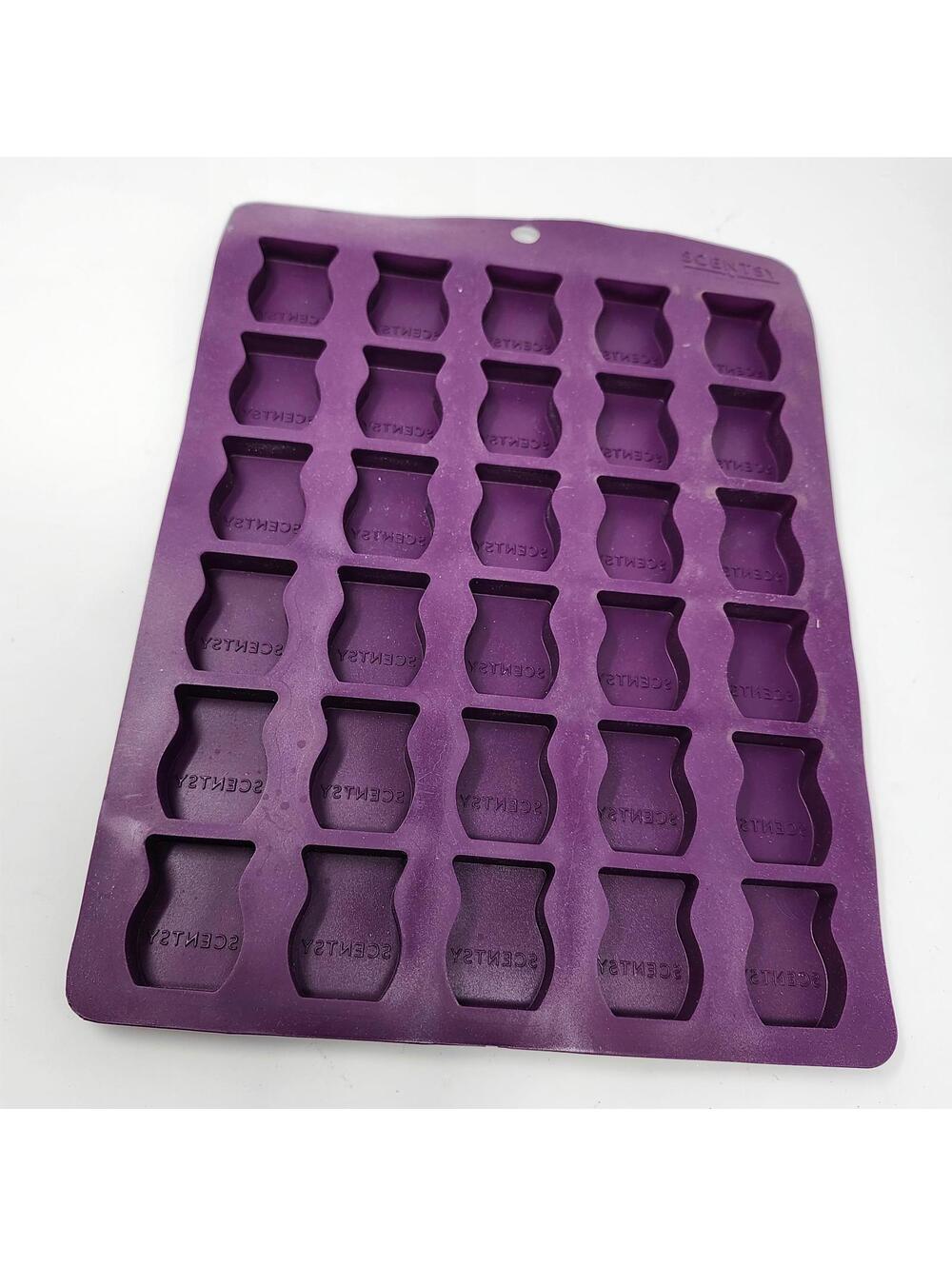Scentsy Wax Melt Mold Tray Silicone 24 Cavity Purple